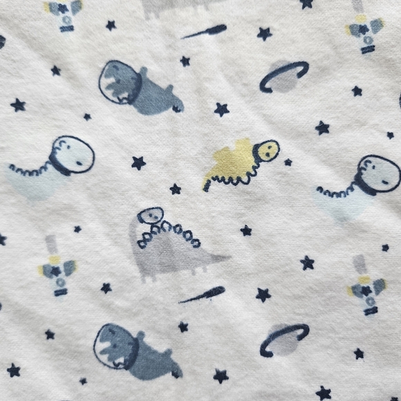 Parent's Choice Set Of Four Cotton Recieving Blankets Dinosaur Print - Picture 9 of 10